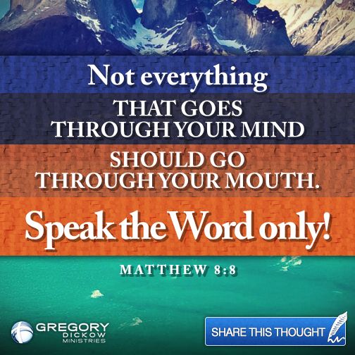 Speak the Word Only